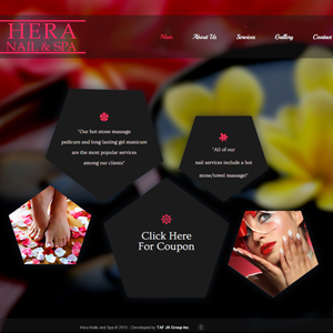 Hera Nails, a website made by the Philadelphia area web development company TAF JK Group Inc.